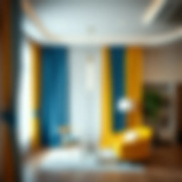 Exploring the Aesthetics and Applications of Yellow and Blue Curtain Fabric Summary