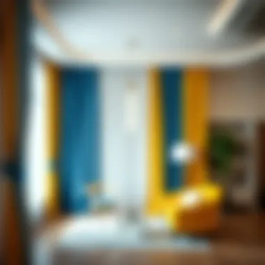 Exploring the Aesthetics and Applications of Yellow and Blue Curtain Fabric Summary Exploring the Aesthetics and Applications of Yellow and Blue Curtain Fabric Summary