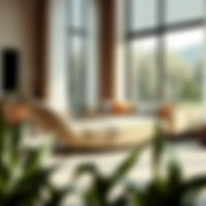 Luxurious Chaise in Modern Living Room A luxurious indoor chaise in a modern living room setting, showcasing elegant design.