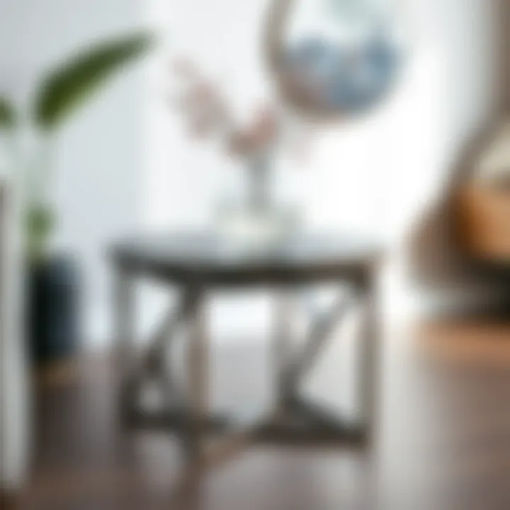 Geometric Minimalism: A Unique Side Table Minimalist side table with unique geometric design