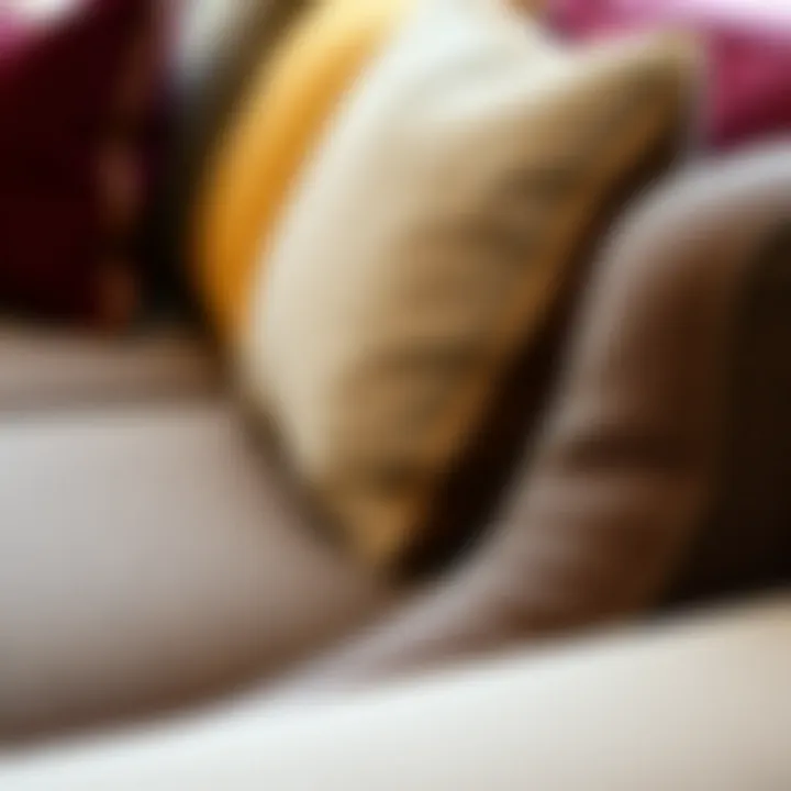 A close-up of various upholstery materials for sofas.