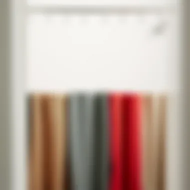 Variety of materials used for shower curtains