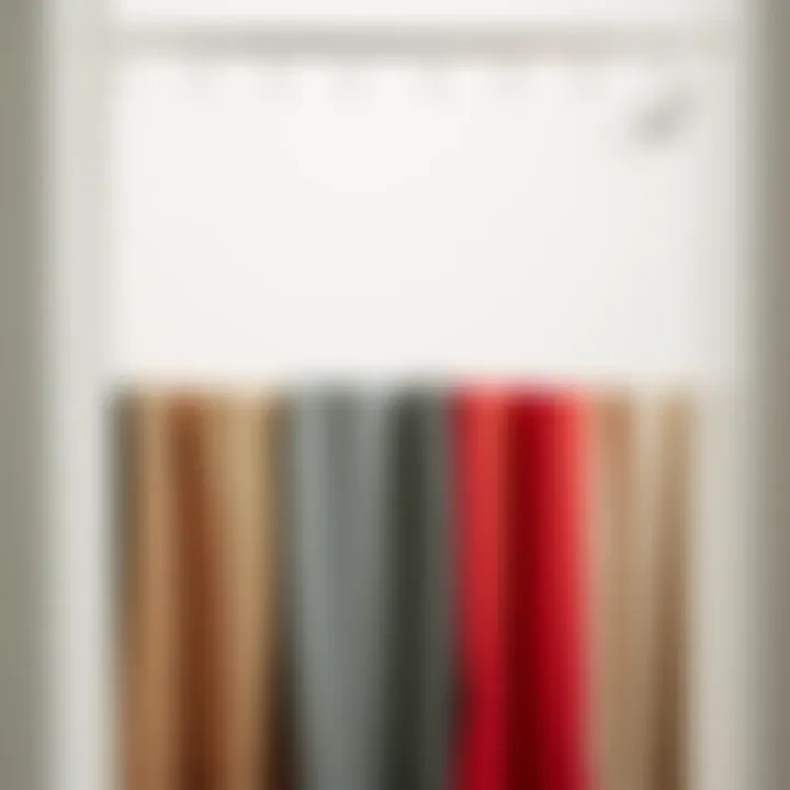 Variety of materials used for shower curtains