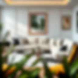 Elegant double lounge sofa in a modern living room setting