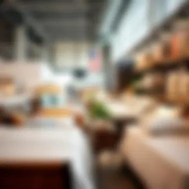 Digital Marketplace of Bedding Options A digital marketplace displaying various bedding options