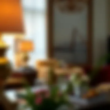 Matching Table Lamps Enhancing Living Room Decor Elegant living room with matching table lamps, enhancing overall décor