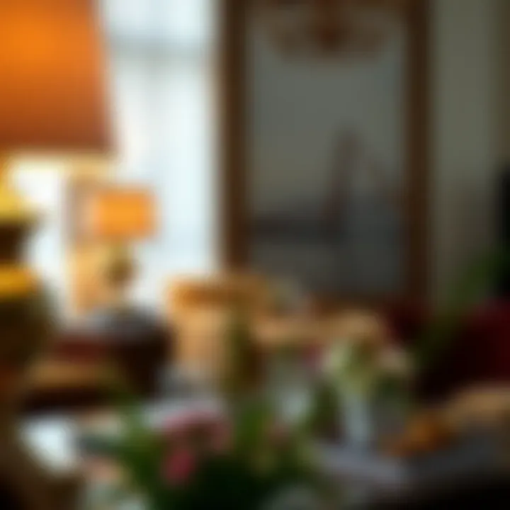 Matching Table Lamps Enhancing Living Room Decor Elegant living room with matching table lamps, enhancing overall décor