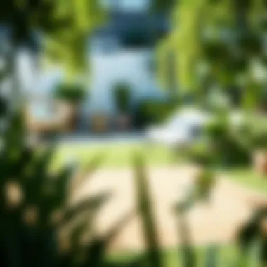 Elegant Design of Outdoor Rug in a Garden Elegant outdoor rug design adorning a garden