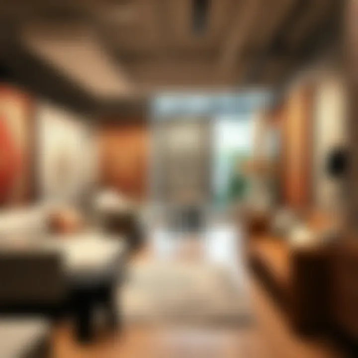 Variety of Rug Styles Displayed in a Showroom Variety of rug styles displayed in a showroom