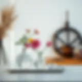 Elegant trio vase set showcasing minimalist design with fresh flowers