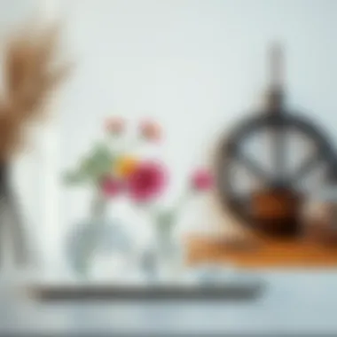 Minimalist Trio Vase Set Elegant trio vase set showcasing minimalist design with fresh flowers