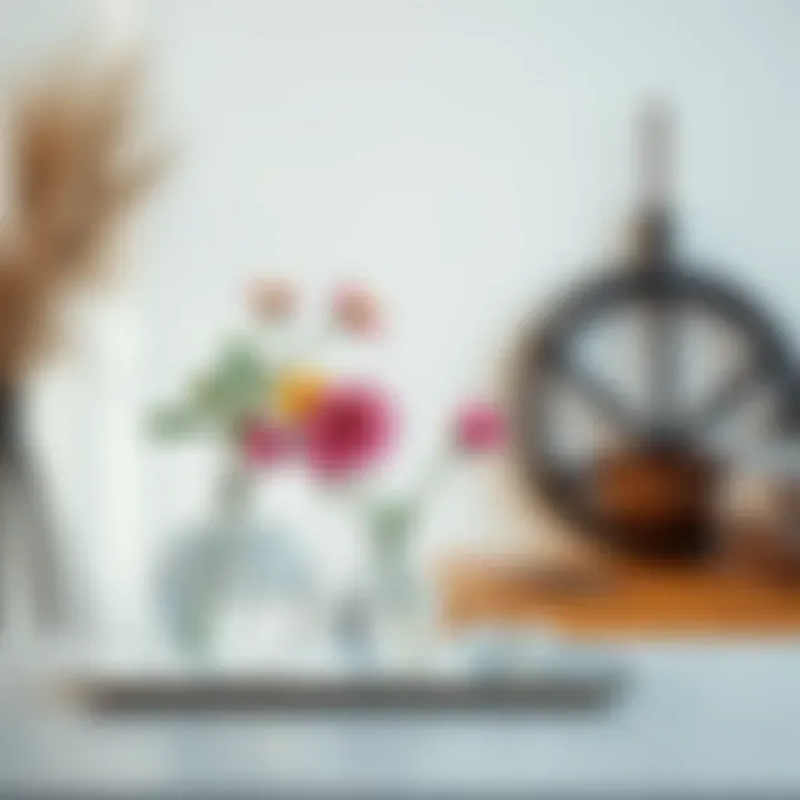 Minimalist Trio Vase Set Elegant trio vase set showcasing minimalist design with fresh flowers