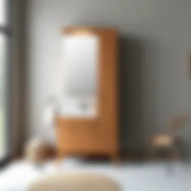 Modern Tall Bathroom Armoire Design Elegant tall bathroom armoire showcasing modern design