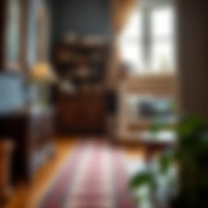 Cozy Home Environment with Runner Carpets Cozy atmosphere created by narrow stair runner carpets in a home