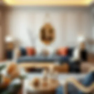 Elegant Styling and Ambiance An elegant 6 foot coffee table styled with decorative items and a cozy ambiance.