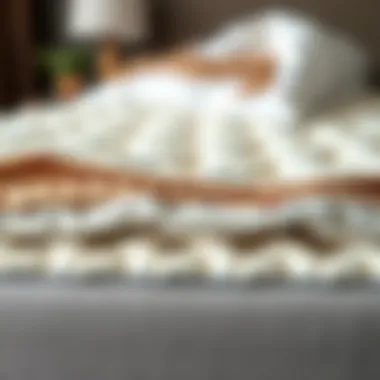 Materials of Stiff Mattress Pads Close-up of materials used in stiff mattress pads highlighting quality and durability.