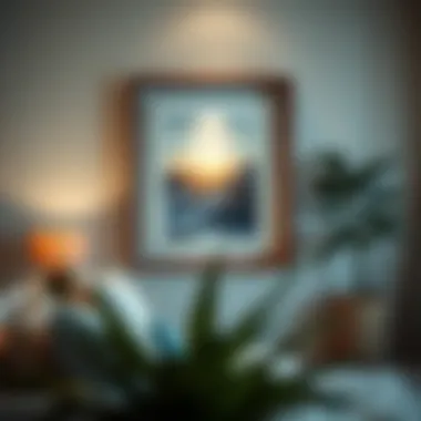 Creative 24x36 shadow box design illustrating layered artwork and textures