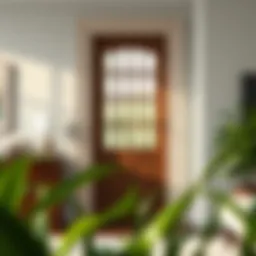 Elegant 15 pane door complementing a modern interior