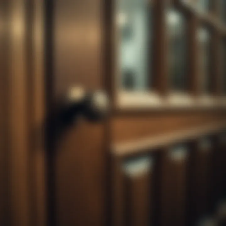 Close-Up of 15 Pane Door Design Details A close-up of intricate design features on a 15 pane door