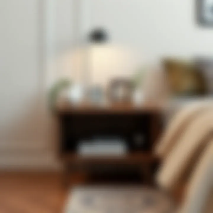 Modern Wood Nightstand Design Elegant wood nightstand showcasing modern design