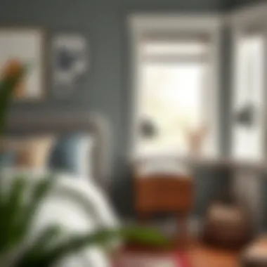 Functional Nightstand in a Cozy Reading Nook Functional nightstand integrated into a cozy reading nook