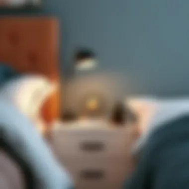 Stylish Nightstand with Accessories Stylish nightstand with decorative accessories