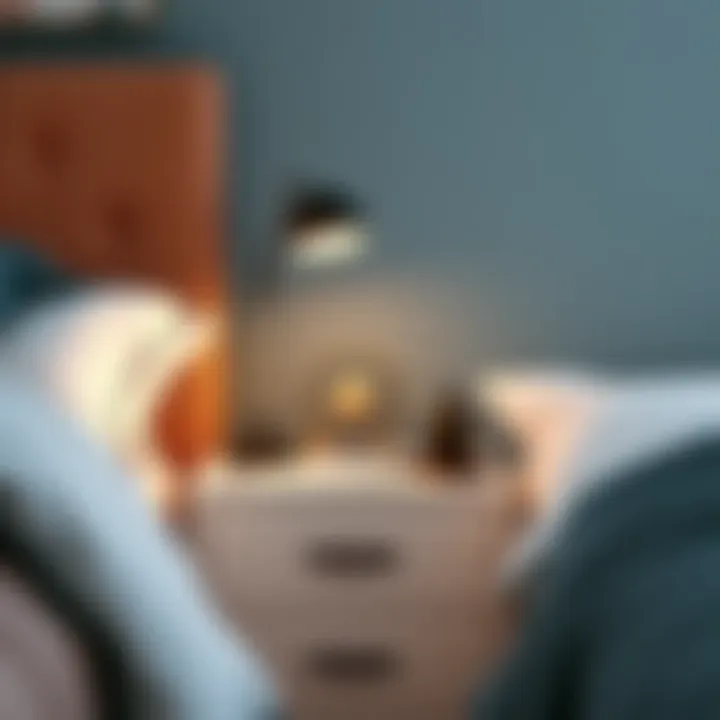 Stylish Nightstand with Accessories Stylish nightstand with decorative accessories