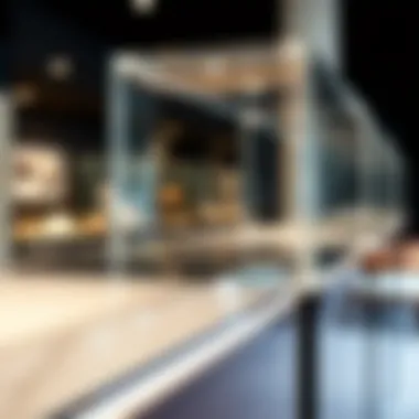 Material Excellence in Acrylic Display Close-up view of the material quality of an acrylic display case