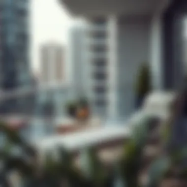 Elegant balcony recliner complementing urban aesthetics