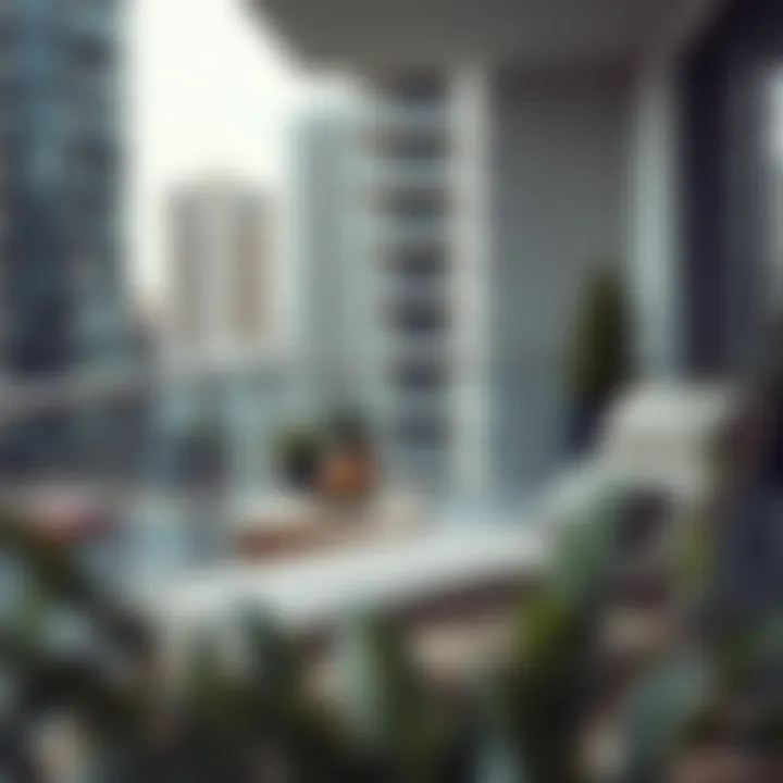 Elegant balcony recliner complementing urban aesthetics