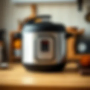 Maintenance tips illustrated for a compact pressure cooker