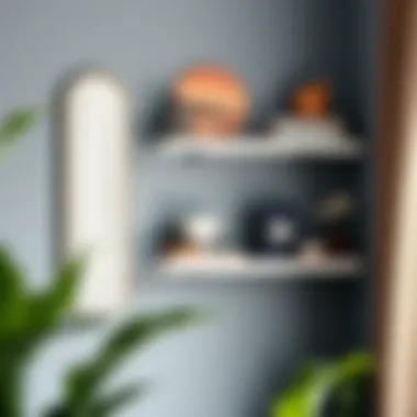 Variety of materials used in corner mirror shelves
