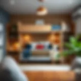 Loft Bed with Workspace Integration Contemporary loft bed design with integrated workspace