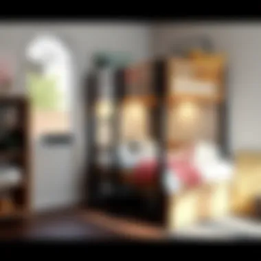 Customizable Loft Bed Design Creative loft bed design showcasing customizable options