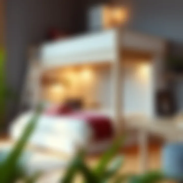 Loft Bed with Innovative Storage Stylish loft bed featuring innovative storage solutions