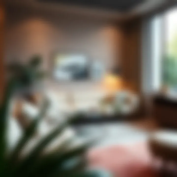 Stylish pop up day bed converted into a chic seating area, highlighting its multifunctional use.