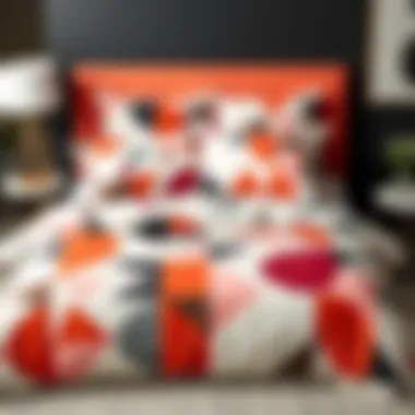 Modern Geometry for a Stylish Sleep Space Playful geometric patterned duvet cover