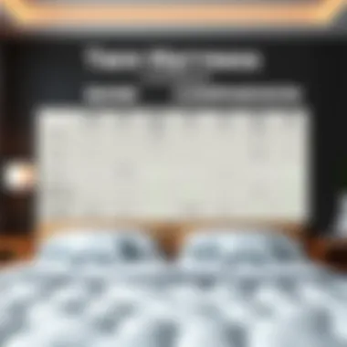 Twin Mattress Brand Comparison Comparative chart showcasing twin mattress brands and features