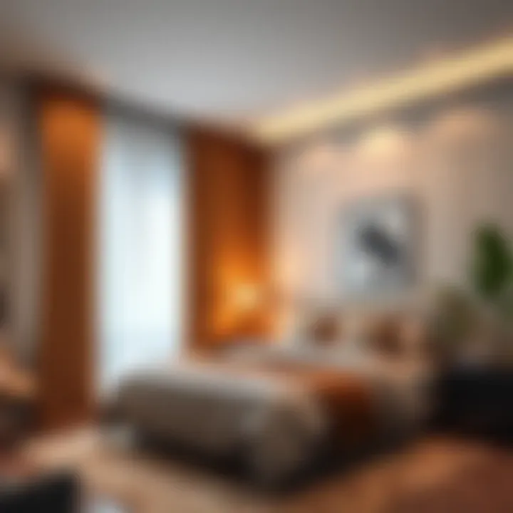 Warm Ambiance with Layered Curtains Cozy bedroom decorated with layered 62-inch long curtains for a warm ambiance