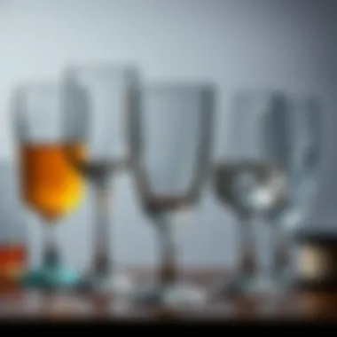 Variety of 28 oz drinking glasses showcasing diverse designs and materials