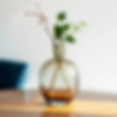 Eco-friendly glass vases emphasizing sustainability in design