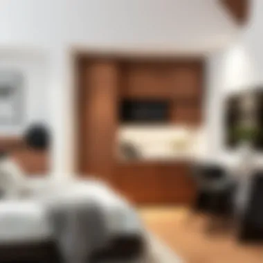 Modern Aesthetic of Narrow Short Cabinets A beautifully designed narrow short cabinet showcasing modern aesthetic