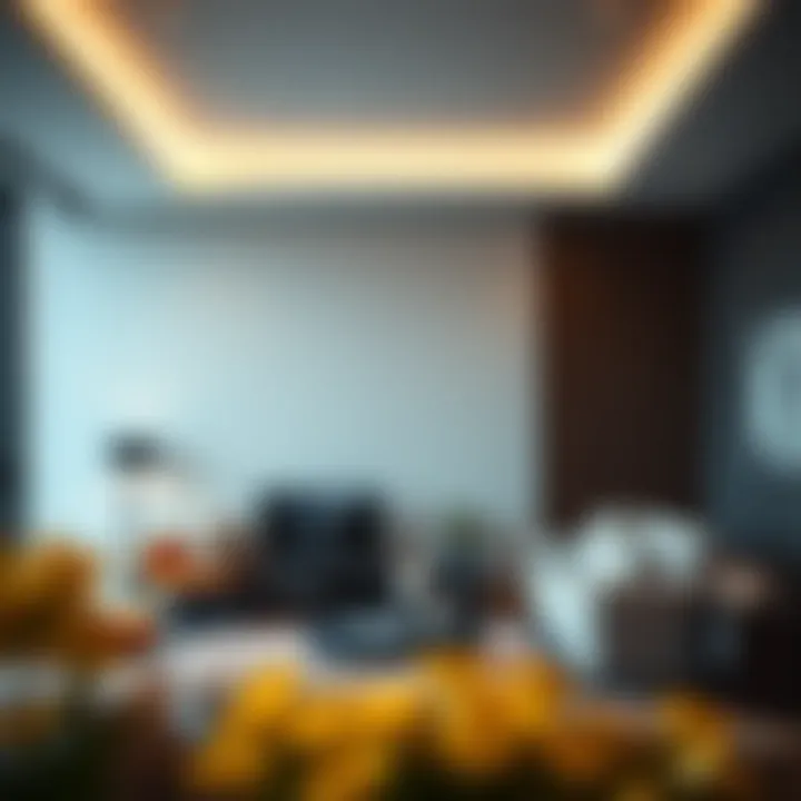 Ambiance Enhancement with Narrow Short Cabinets Narrow short cabinet enhancing the ambiance of a contemporary living room