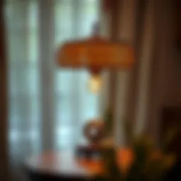 Elegant vidja lamp showcasing intricate craftsmanship