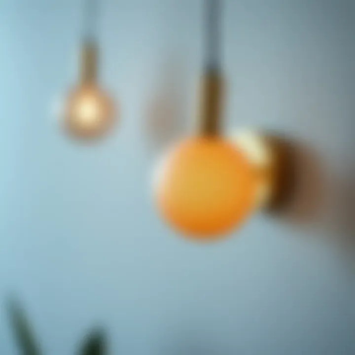 Material Innovation in Lighting Designs Close-up of a unique material used in wall-mounted lighting design