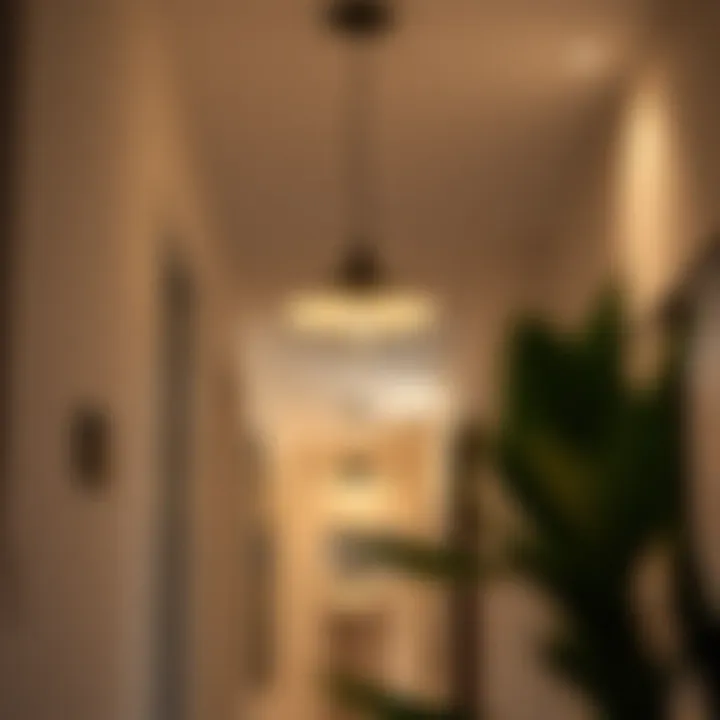 Seamless Integration of Lighting and Architecture Installation of a wall-mounted fixture in a stylish hallway