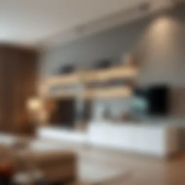 Sleek Wall Track Storage in Modern Interiors Elegant wall track storage system showcasing sleek design and functionality