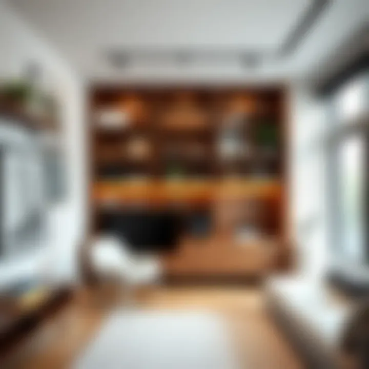 Maximizing Space Efficiency with Wall Track Systems A well-organized space using wall track storage to maximize efficiency