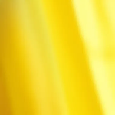 Close-up of Yellow Sheer Fabric Texture Close-up view of yellow sheer fabric showcasing its texture and lightness