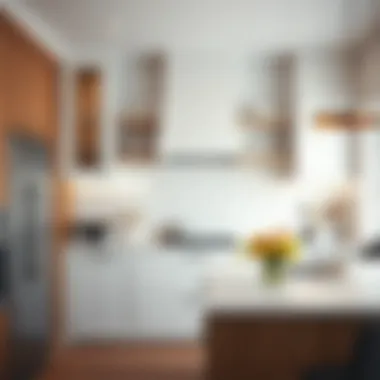 Elegant faux subway tile paneling in a modern kitchen setting